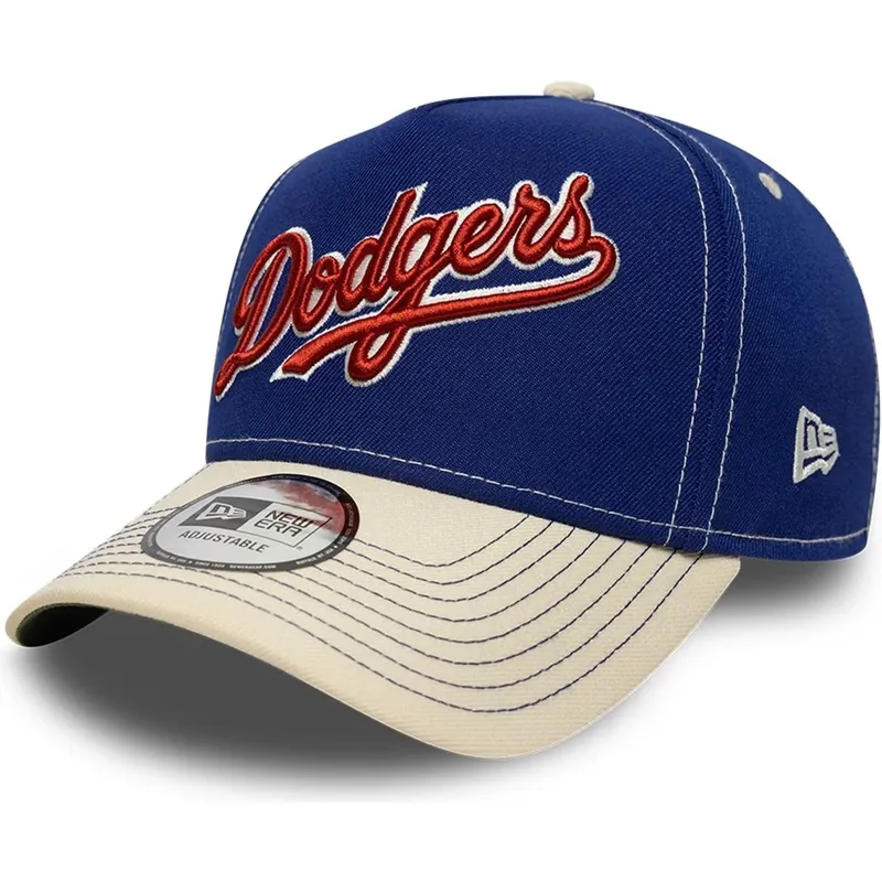 blaue-und-beige-gebogene-snapback-kappe-e-frame-city-icon-der-los-angeles-dodgers-mlb-von-new-era