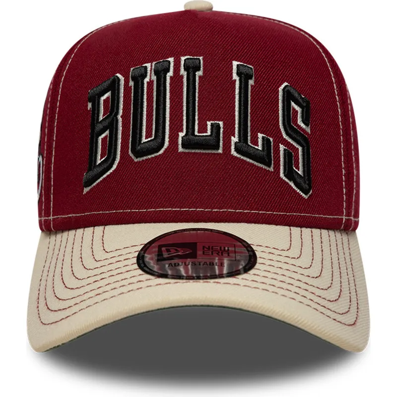 new-era-curved-brim-e-frame-city-icon-chicago-bulls-nba-red-and-beige-snapback-cap