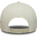 casquette-courbee-beige-snapback-e-frame-patch-linen-new-era