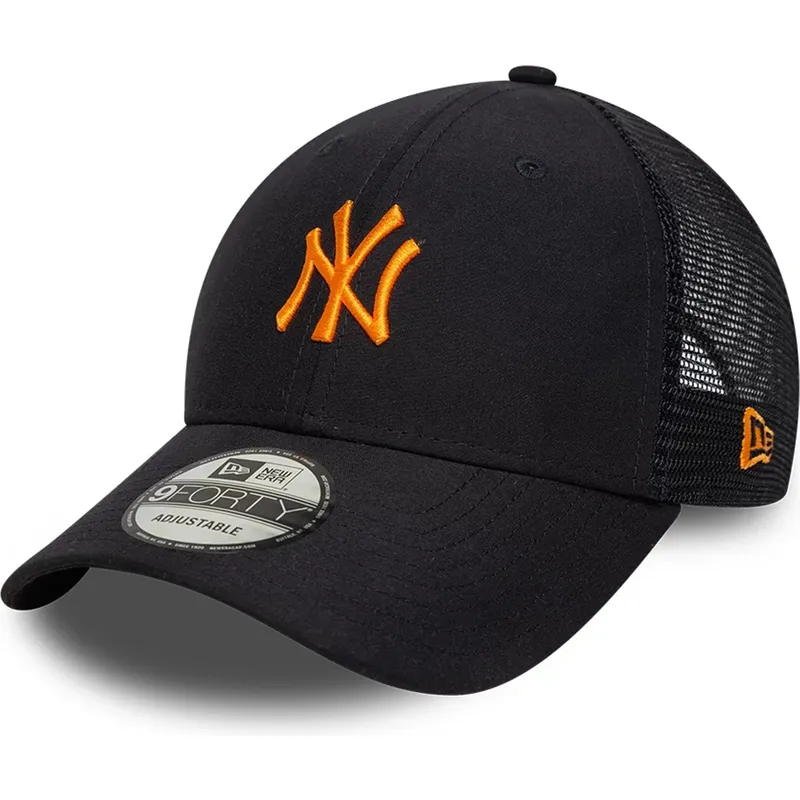 justerbar-marinbla-truckerkeps-med-orange-logotyp-9forty-homefield-midi-fran-new-york-yankees-mlb-av-new-era