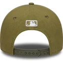 casquette-courbee-verte-snapback-9forty-m-crown-linen-los-angeles-dodgers-mlb-new-era
