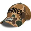 casquette-trucker-camouflage-9forty-m-crown-wordmark-san-diego-padres-mlb-new-era