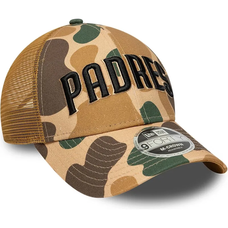 casquette-trucker-camouflage-9forty-m-crown-wordmark-san-diego-padres-mlb-new-era