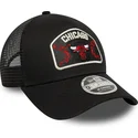 schwarze-trucker-kappe-9forty-m-crown-a-frame-chicago-bulls-nba-von-new-era