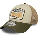 beige-und-grune-trucker-kappe-9forty-m-crown-a-frame-von-new-era