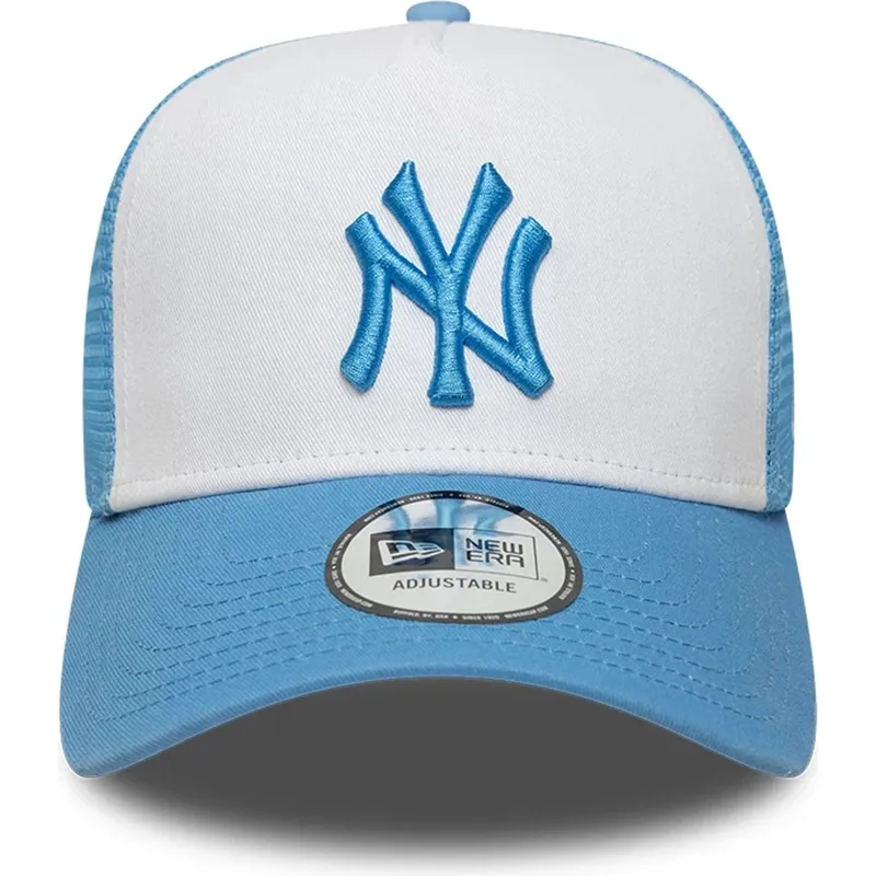 bla-och-vit-trucker-keps-med-bla-logo-a-frame-league-essential-fran-new-york-yankees-mlb-av-new-era