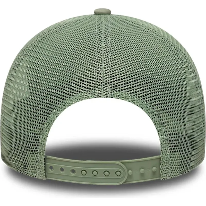 grune-trucker-kappe-mit-grunem-logo-a-frame-outline-der-los-angeles-dodgers-mlb-von-new-era