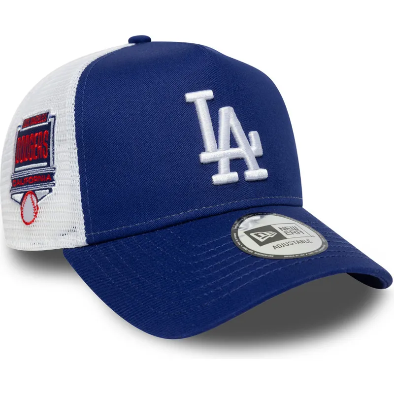 gorra-trucker-azul-a-frame-side-patch-de-los-angeles-dodgers-mlb-de-new-era