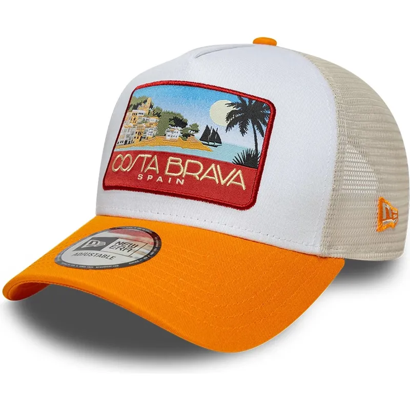 mehrfarbige-trucker-kappe-a-frame-location-patch-costa-brava-von-new-era