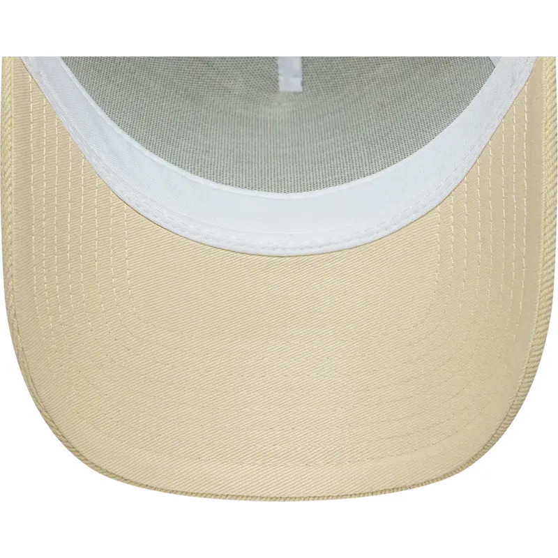 casquette-trucker-beige-a-frame-denim-leather-patch-new-era