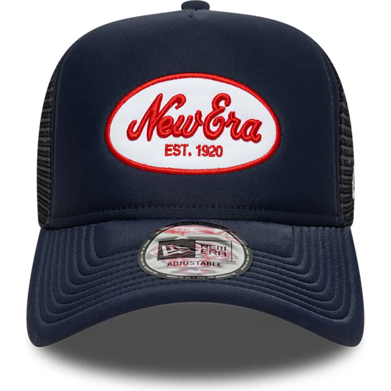new-era-a-frame-oval-foam-patch-navy-blue-trucker-hat