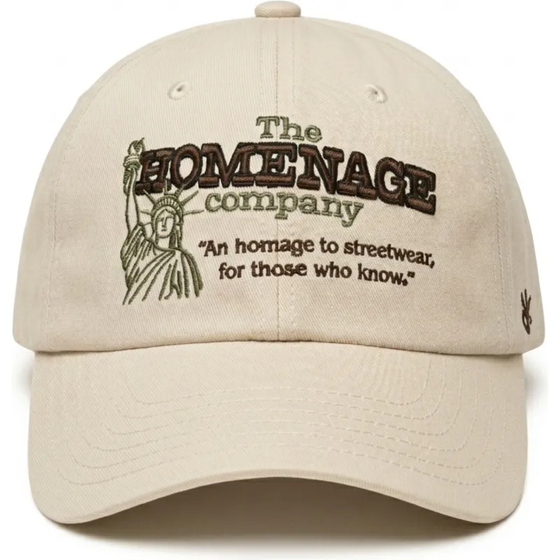 casquette-courbee-beige-ajustable-statue-just-kids-the-90s-homenage