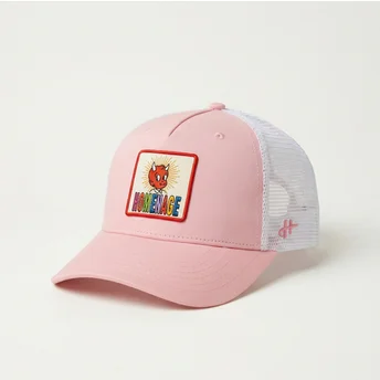 Trucker-Cap rosa und weiß Childhood Fun The Trucker von Homenage
