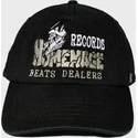 casquette-courbee-noire-ajustable-records-music-shapes-identity-the-90s-homenage