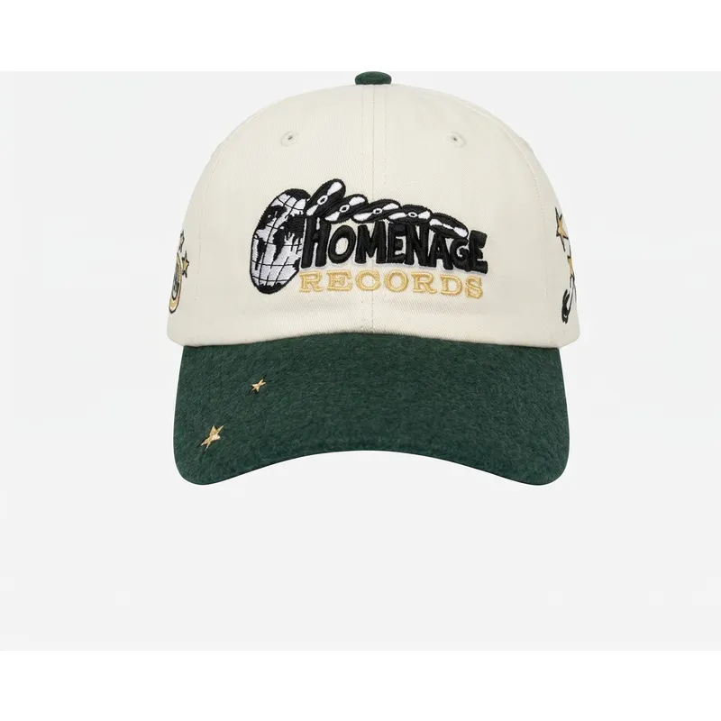 casquette-courbee-khaki-et-verte-ajustable-music-world-music-shapes-identity-the-90s-homenage