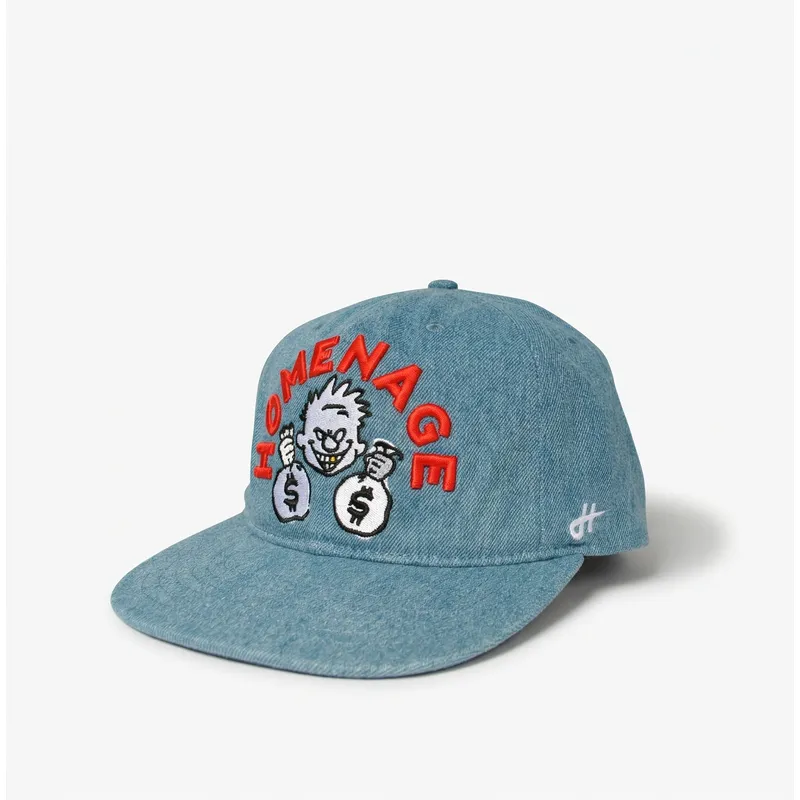 casquette-plate-bleue-snapback-denim-money-music-shapes-identity-the-snap-homenage