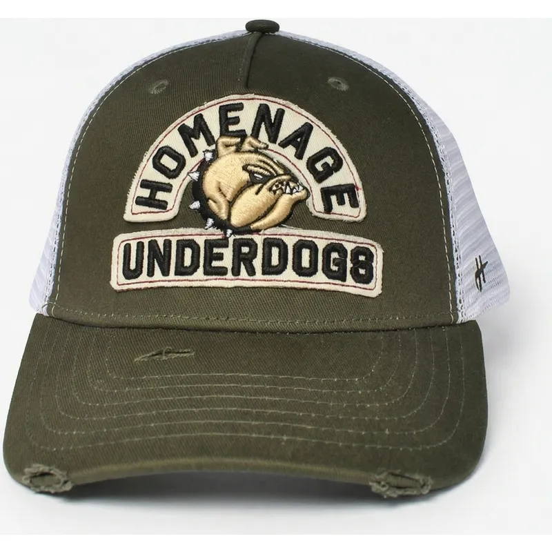 casquette-trucker-verte-et-blanche-underdogs-the-trucker-homenage