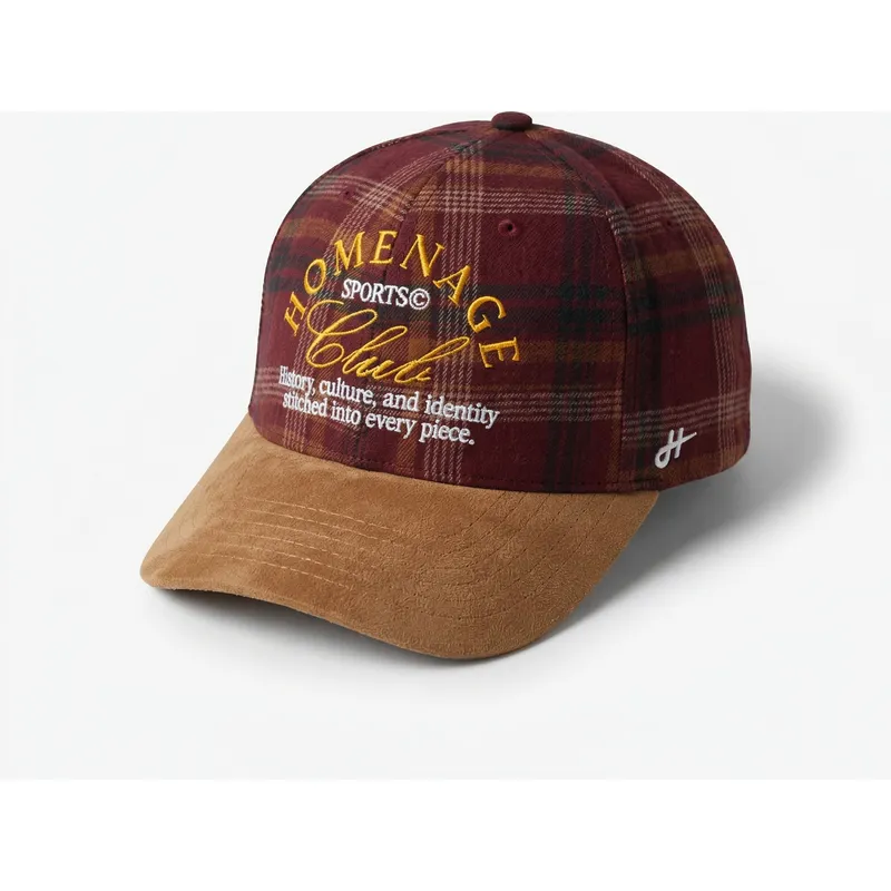casquette-courbee-multicolore-snapback-plaid-club-sport-the-ball-homenage