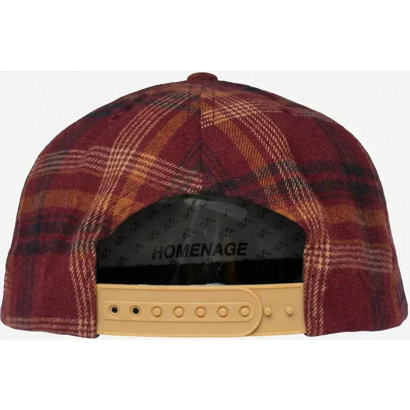 homenage-curved-brim-plaid-club-sport-the-ball-multicolor-snapback-cap