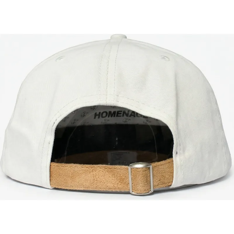 casquette-courbee-beige-et-marron-ajustable-suede-resort-sport-the-90s-homenage