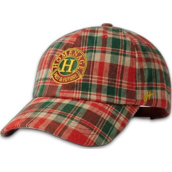 Regulowana zakrzywiona czapka wielokolorowa Plaid Resort Sport The 90s od Homenage