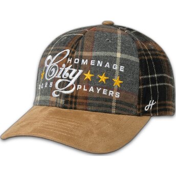 Böjd flerfärgad snapback-keps Plaid Players Sport The Ball från Homenage