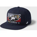 flache-marineblau-snapback-kappe-game-sport-the-snap-von-homenage