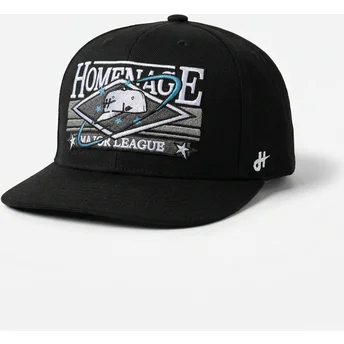 Casquette plate noire snapback Game Sport The Snap Homenage