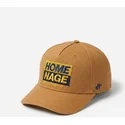 braune-gebogene-snapback-kappe-decker-workwear-the-retro-von-homenage