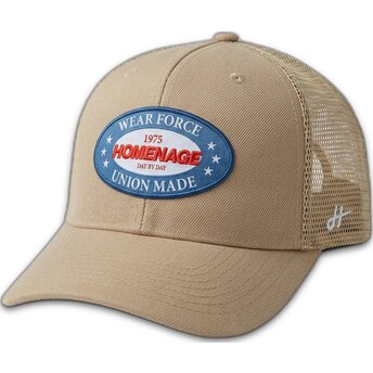 Beige trucker-keps Union Workwear The Trucker från Homenage