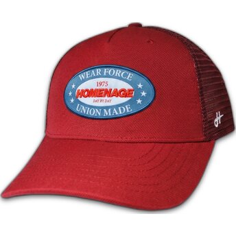 Czerwona czapka trucker Union Workwear The Trucker od Homenage