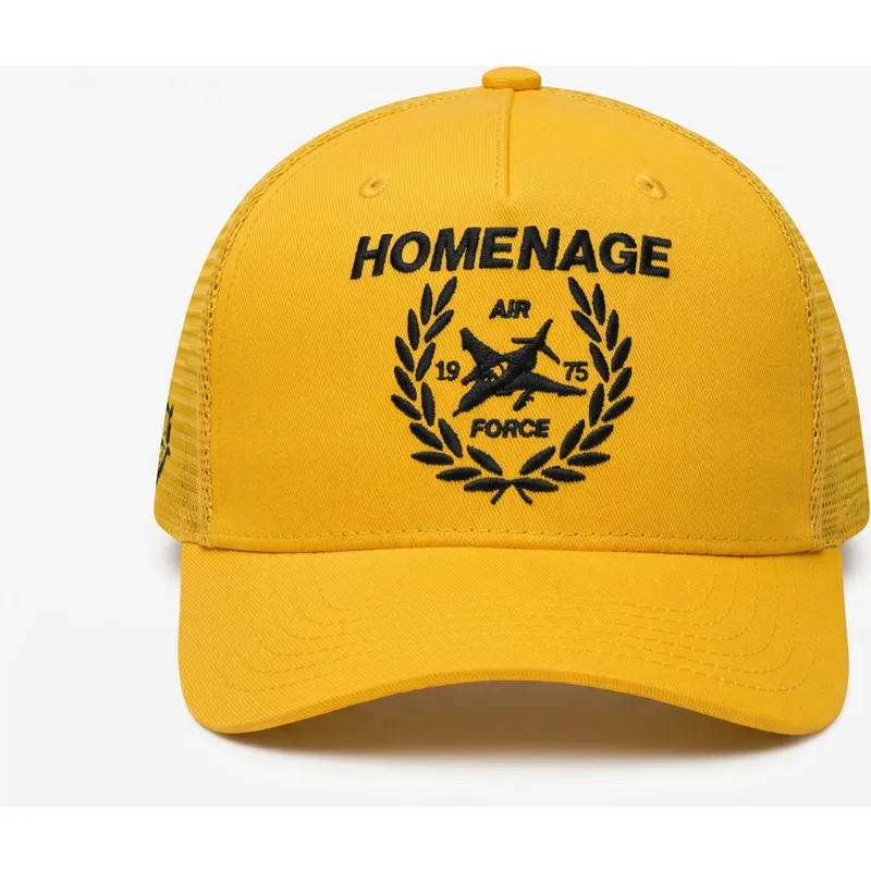 casquette-trucker-jaune-jet-military-surplus-the-trucker-homenage