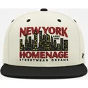 flache-beige-und-schwarze-snapback-kappe-nysky-skylines-the-snap-von-homenage