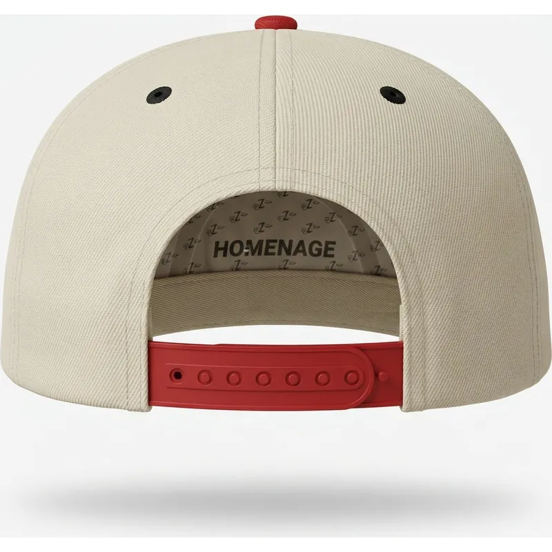 gorra-plana-beige-y-roja-snapback-nysky-skylines-the-snap-de-homenage