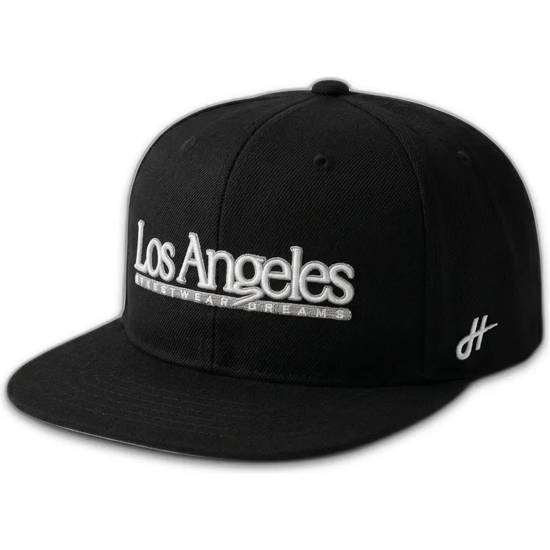 svart-platt-snapback-keps-los-angeles-skylines-the-snap-fran-homenage