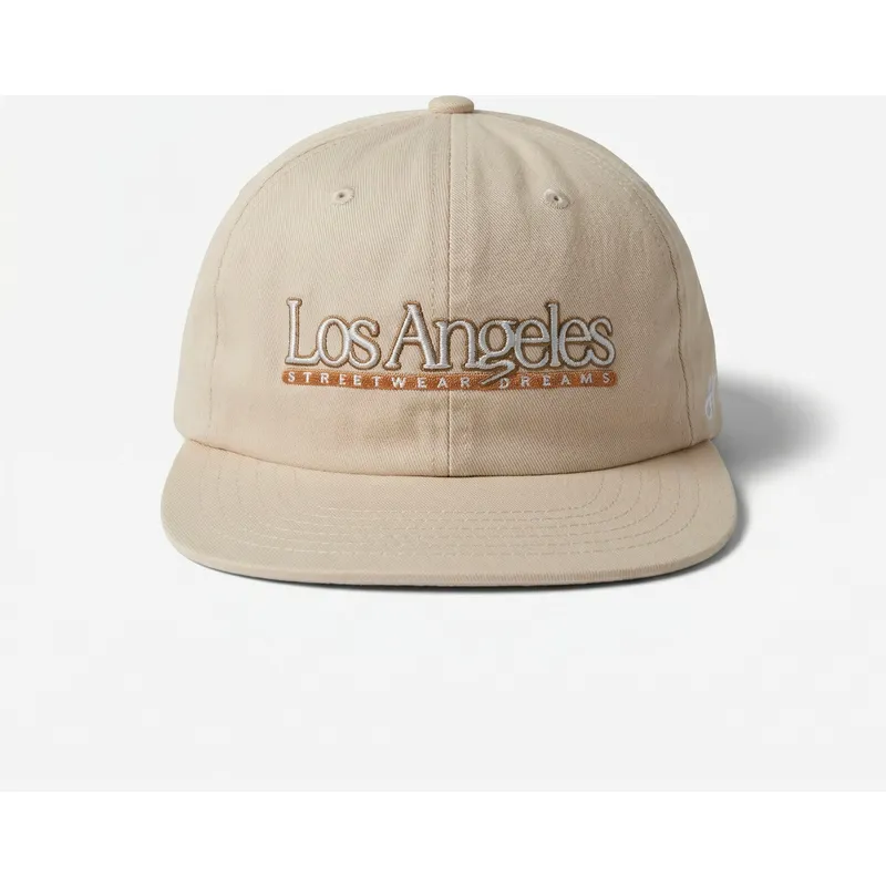homenage-flat-brim-los-angeles-skylines-the-snap-beige-snapback-cap