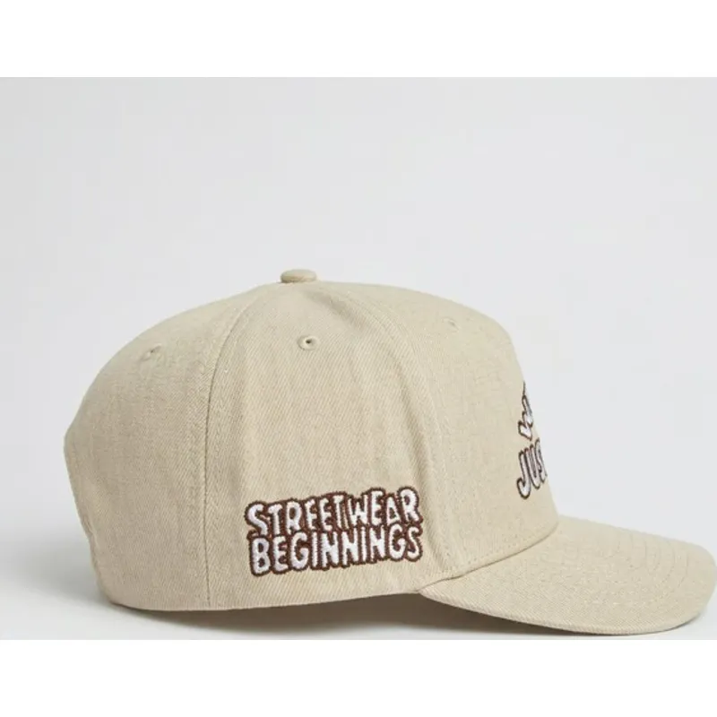 homenage-curved-brim-just-kids-the-retro-beige-snapback-cap