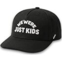 svart-bojd-keps-snapback-just-kids-outline-the-retro-fran-homenage
