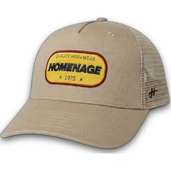 Beige trucker-keps Work 1975 Workwear The Trucker från Homenage