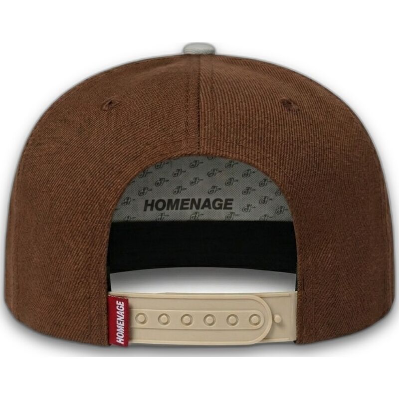 dunkelbraune-flache-snapback-kappe-squadron-military-surplus-the-retro-von-homenage