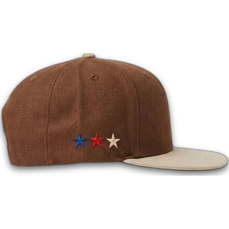 dunkelbraune-flache-snapback-kappe-squadron-military-surplus-the-retro-von-homenage