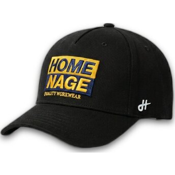 Czarna zakrzywiona czapka snapback Decker Workwear The Retro od Homenage