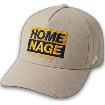 Beżowa zakrzywiona czapka snapback Decker Workwear The Retro od Homenage