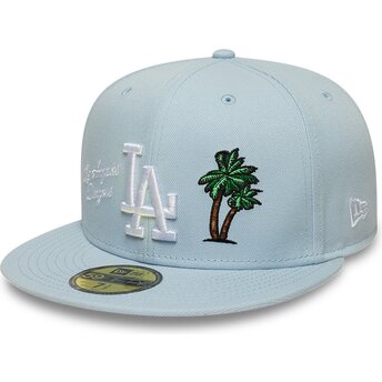 Gorra plana azul claro ajustada 59FIFTY City Icon de Los Angeles Dodgers de New Era