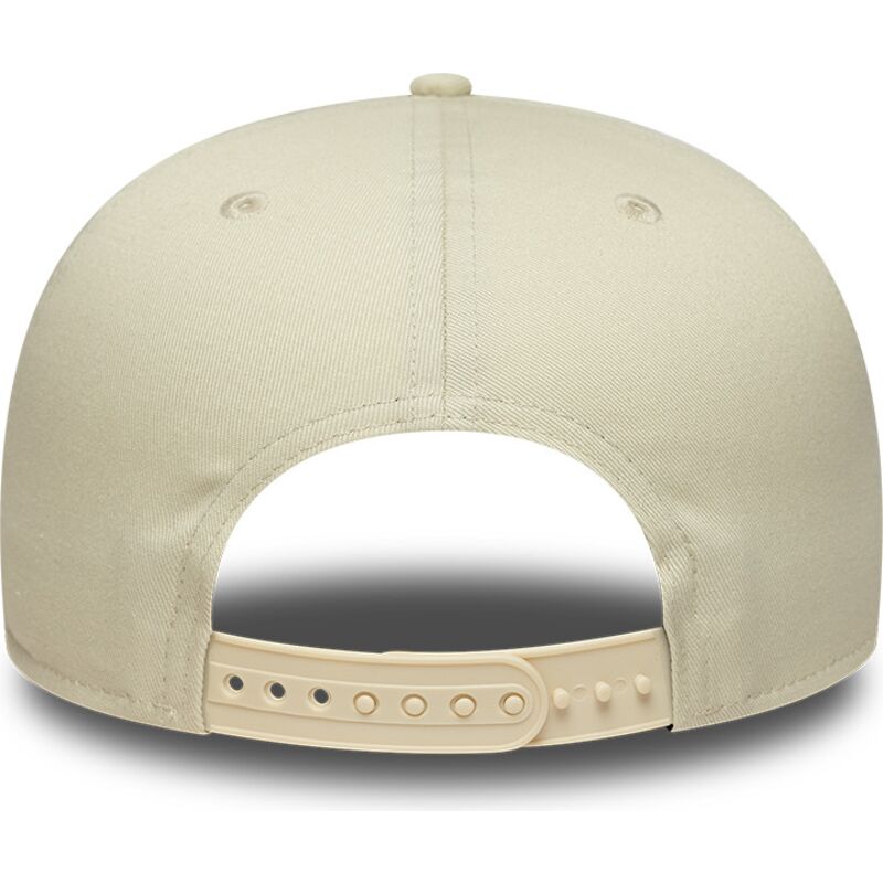 casquette-plate-beige-snapback-avec-logo-rose-9fifty-original-fit-world-series-patch-los-angeles-dodgers-mlb-new-era