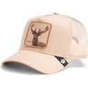 trucker-cap-beige-hirsch-blur-stag-the-farm-von-goorin-bros