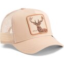 casquette-trucker-beige-cerf-blur-stag-the-farm-goorin-bros