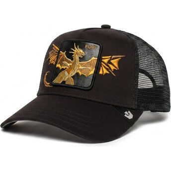 Casquette trucker noire dragon Wings Fury The Farm Goorin Bros.