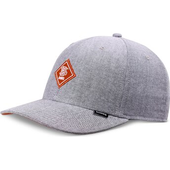 Casquette courbée grise ajustable avec logo rouge TrueFit OxfordContra Djinns