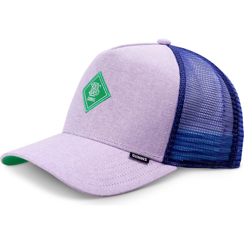 casquette-trucker-violette-avec-logo-vert-hft-oxfordcontra-djinns